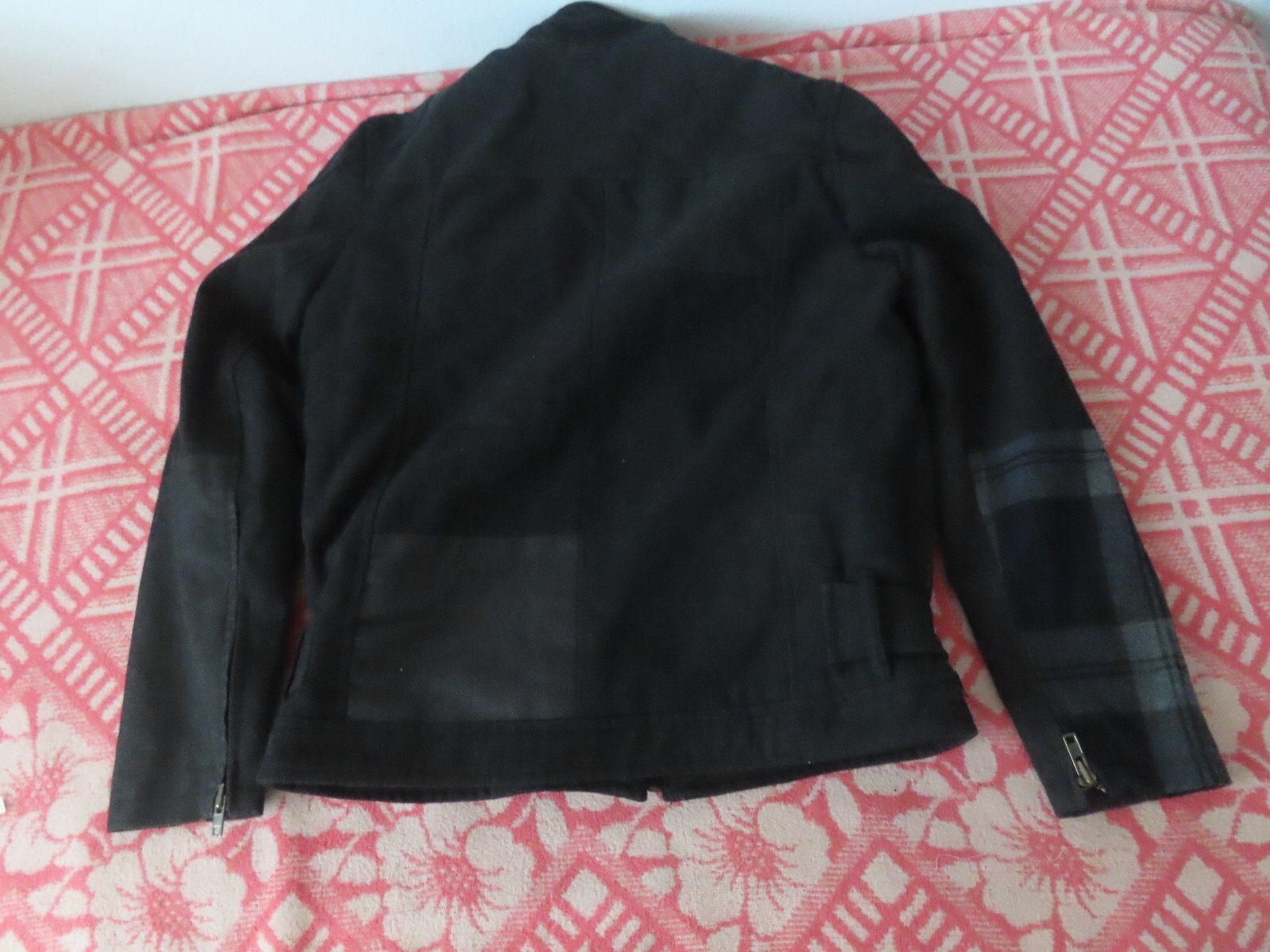 Desigual wool blend utility Patchwork Jacket sz 52 - image 4