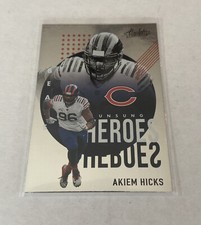 2021 ABSOLUTE FOOTBALL AKIEM HICKS UNSUNG HEROES Insert Chicago Bears