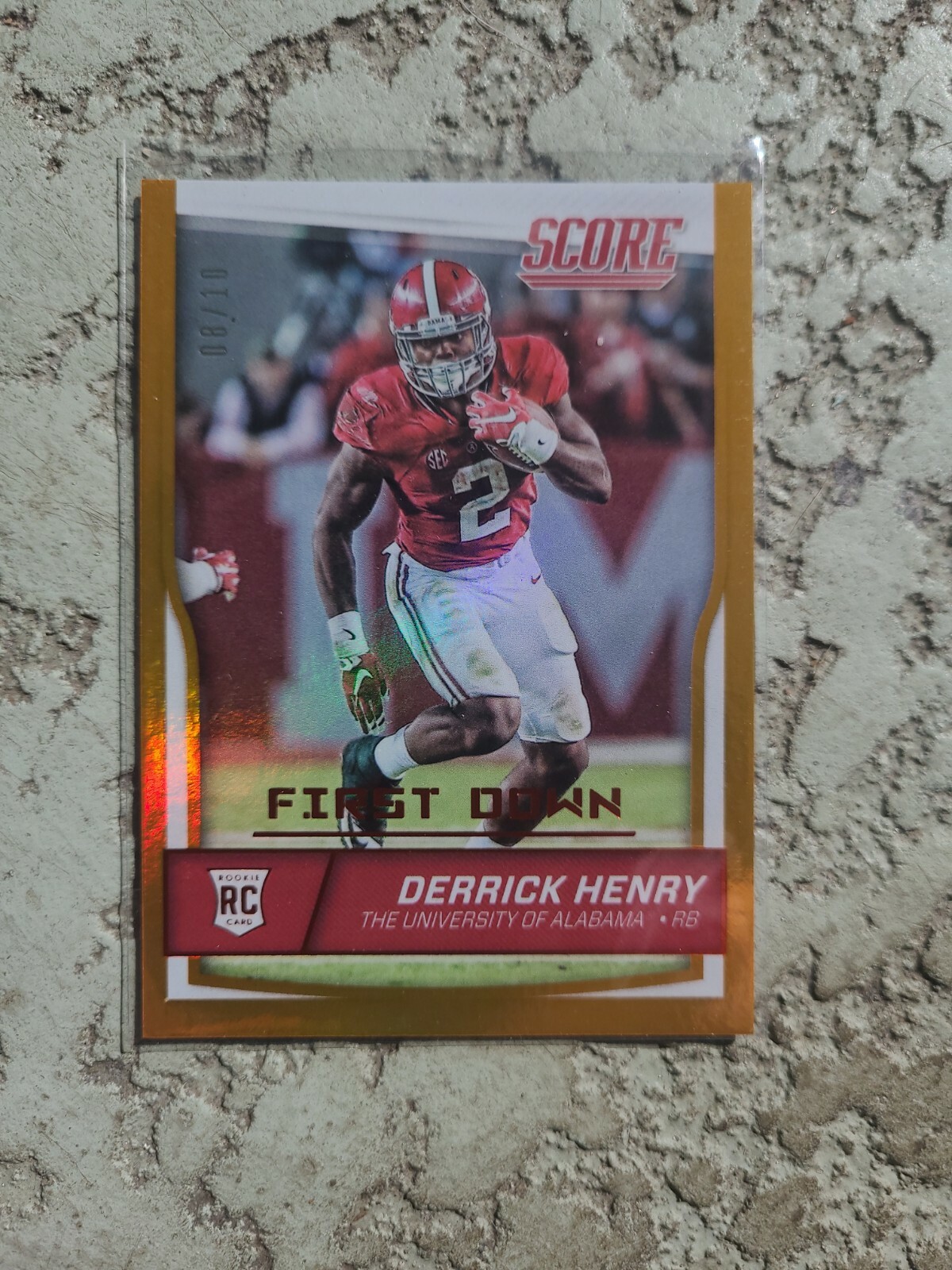 2016 Score First Down Derrick Henry RC Rookie #ed 08/10 Card #345 | eBay