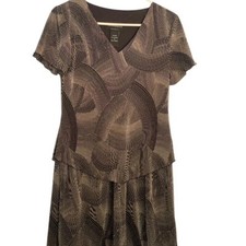 Connected Apparel Dress Party Cocktail Career Geometric Print Size 6