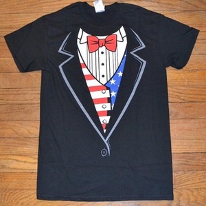 red tuxedo t shirt