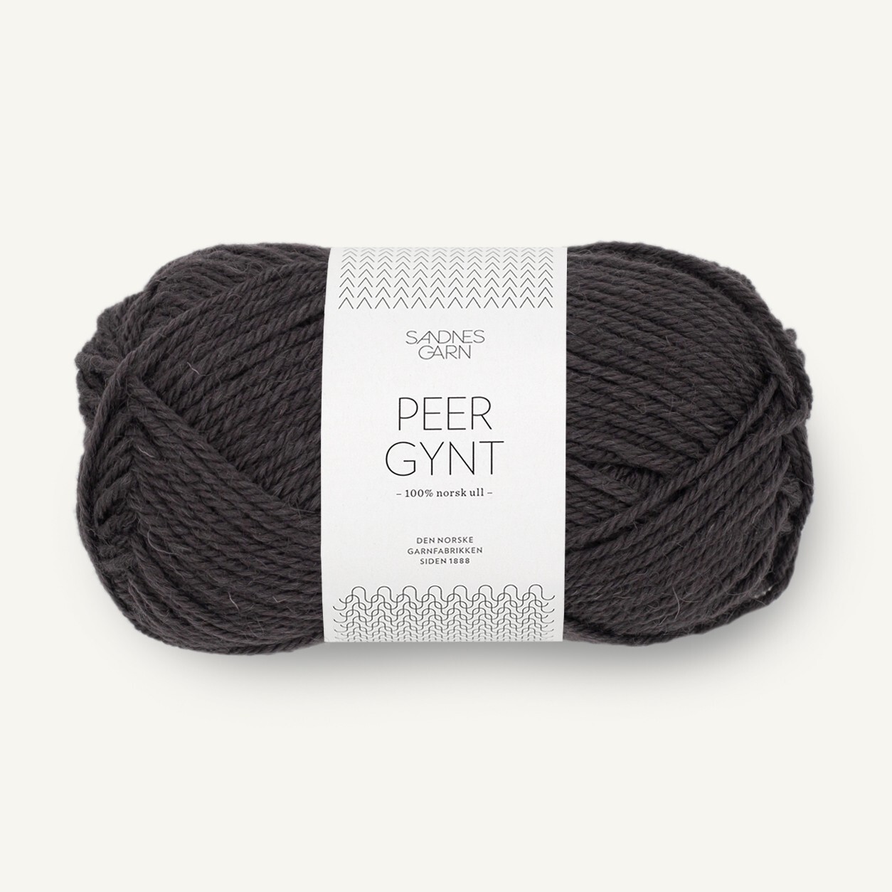 Peer Gynt by Sandnes Garn - Bristol Black (3800) - 50 g / approx. 91 m Wool