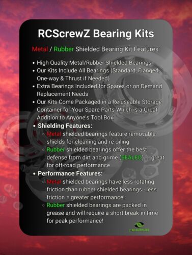 RCScrewZ Rubber Shielded Bearings axi014r for Axial Yeti 1/10 4wd 90025/26 | KIT - Picture 12 of 15