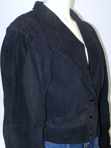 G-III Leather Fashions Black Long Sleeve Lined Jacket Womens Size Small 4 6 - Picture 4 of 8