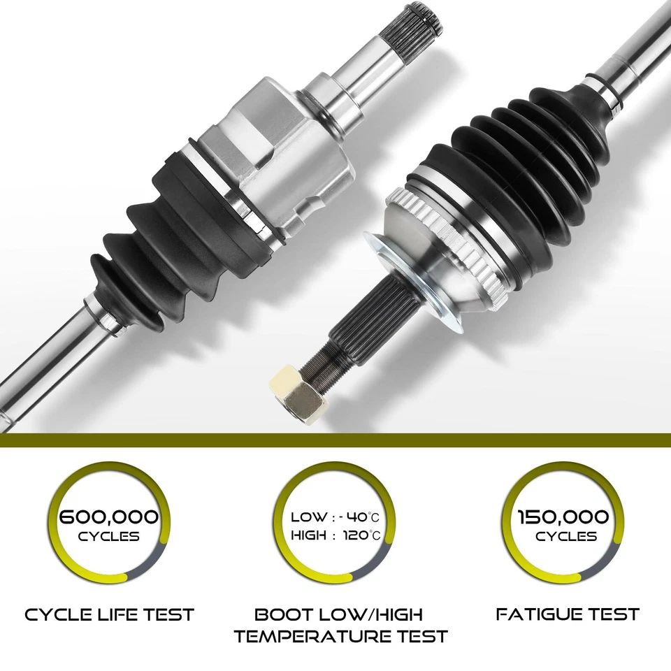 2x CV Axle Assembly for Chrysler Voyager 96-08 Dodge Caravan Front LH & RH Side - Image 2 of 4