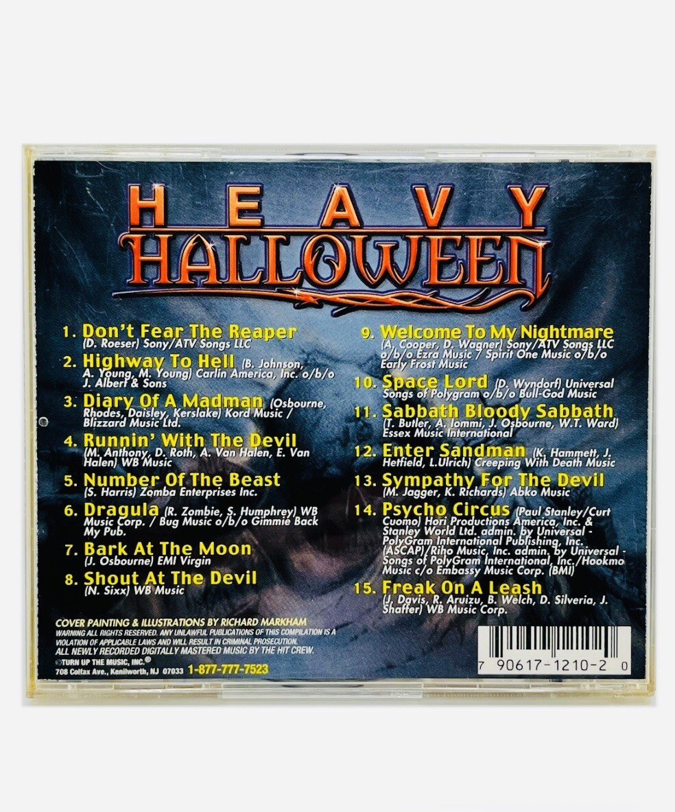 Heavy Halloween by The Hit Crew (CD,2000) Heavy Metal