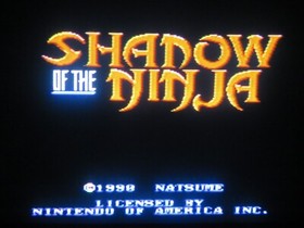 Shadow of the Ninja (NES, 1990) By Natsume (Cartridge Only) NTSC