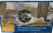 PEFUNY Cat Window Perch/Hammock Window Seat/Space Saving Window Mounted Bed NEW