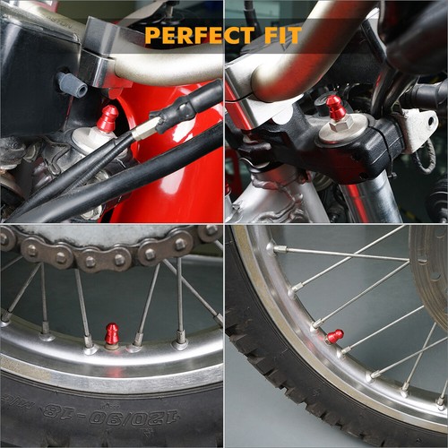 NICECNC Tire Stem Caps Valve + Front Fork Caps Valve For Honda XR650L 1993-2024 - Picture 2 of 11