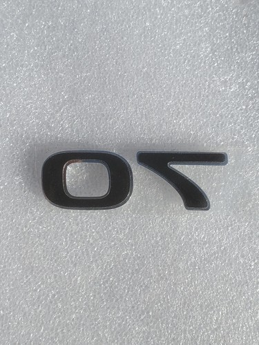 Tesla S/X/Y/3 Rear Emblem 70 Boot Sticker Badge Logo Chrome - Picture 2 of 2