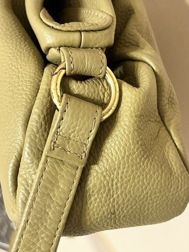 ONNA EHRLlCH Derin Light Tan Pebbled Leather Satchel Bag Beige LESEN - Bild 7 von 13