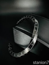 Wikinger Runen Kreis Armreif Edelstahl Schmuck Armband Verdreht Style Biker A127