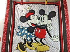NEW Mickey  Minnie Mouse Quilt 45x35 Handmade By Judy Hand Stitched VERY NICE 
