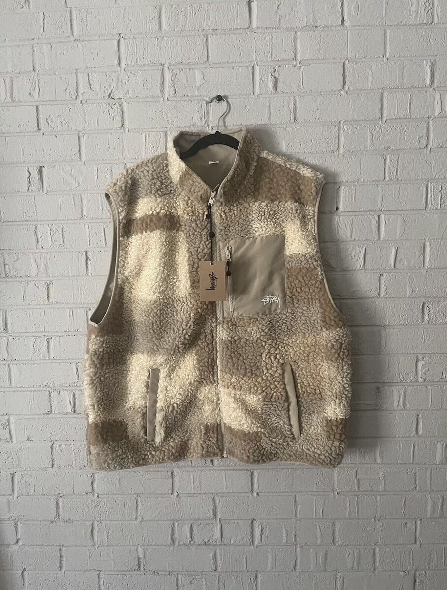Stussy Sherpa Khaki Colorblock Reversible Vest XXL | eBay Stussy Sherpa Khaki Colorblock Reversible Vest XXL | eBay