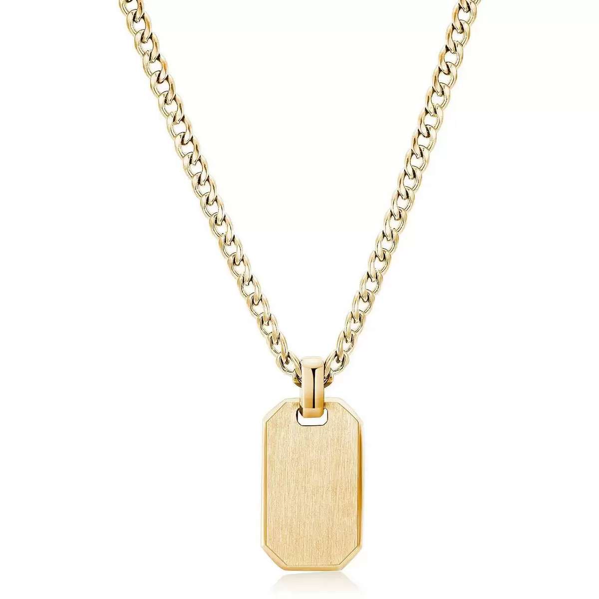 Collana INK acciaio e pvd oro tag Brosway Uomo BIK02