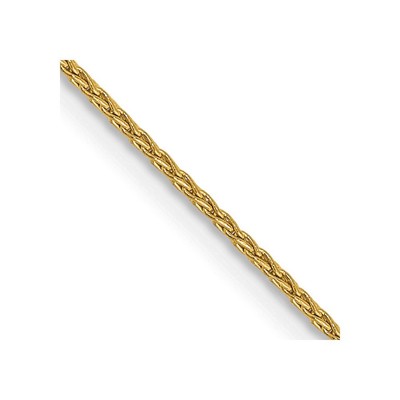 10 Karat Gelbgold 1 mm Pariser Weizen Kette Halskette 24 Zoll 2,26 g für Mama