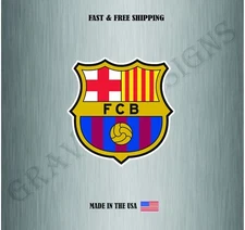 FC Barcelona Barça Soccer Club Spain La Liga Vinyl Sticker Decal Car Bumper Wall