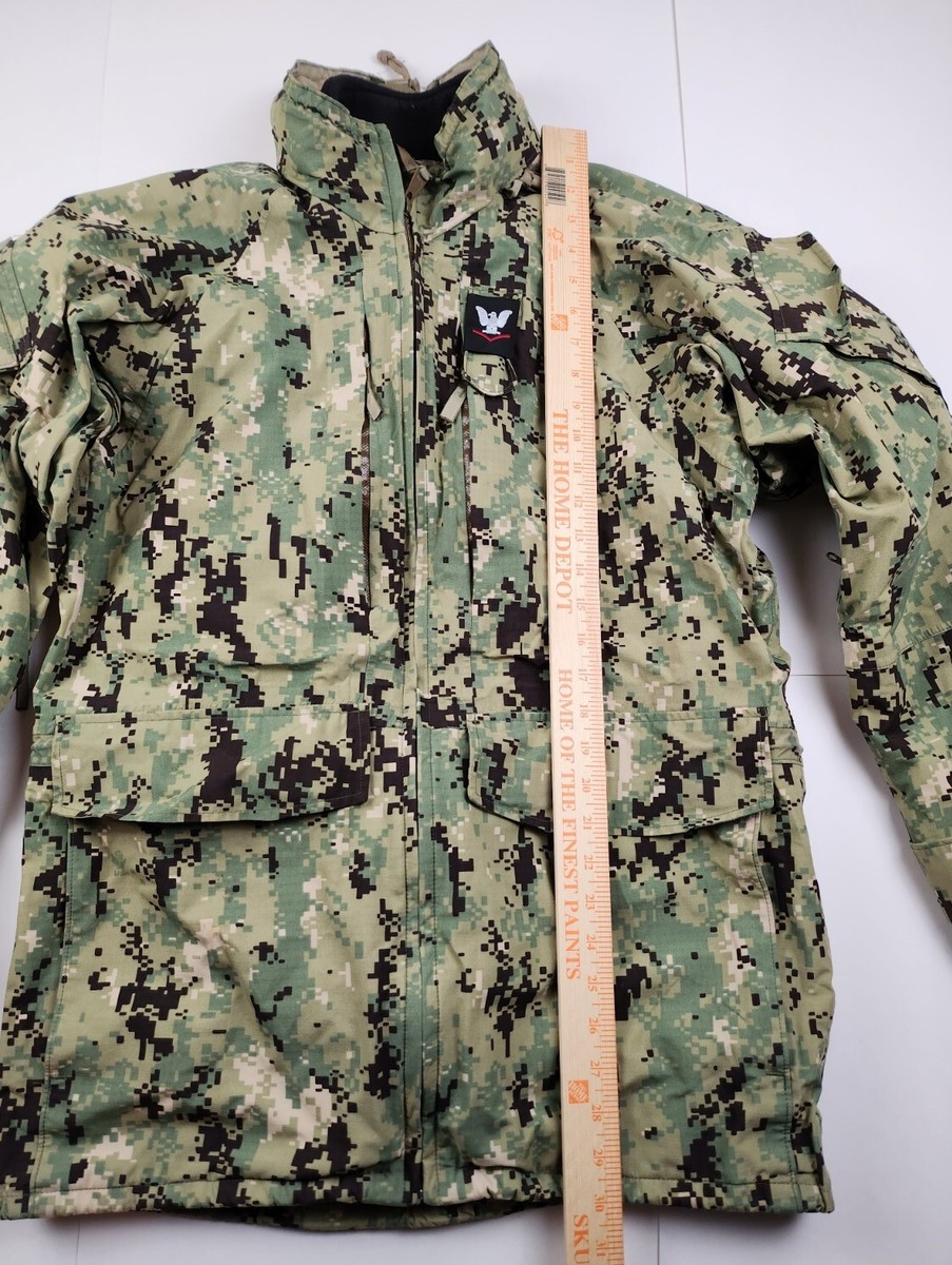 US Navy NWU Type III Working Uniform Parka Wet/Cold Weather Jacket