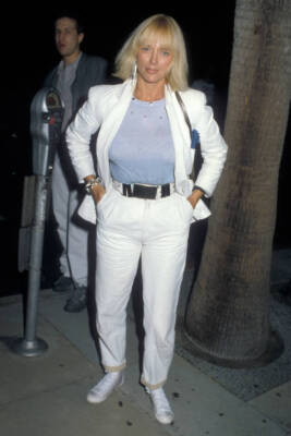 Actress Sybil Danning at the Sky Bandits' Beverly Hills Premi- 1986 Old Photo 4