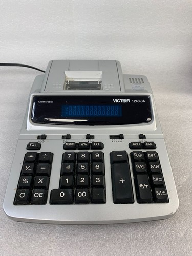 GENUINE VICTOR 1240-3A AntiMicrobial Calculator UNIT ONLY FREE SHIPPING - Picture 2 of 8