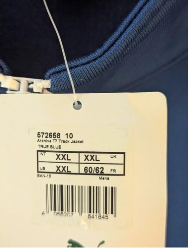 Puma Archive T7 - Chaqueta deportiva - XXL - Nueva con etiquetas - Azul real / Blanco - Imagen 6 de 7