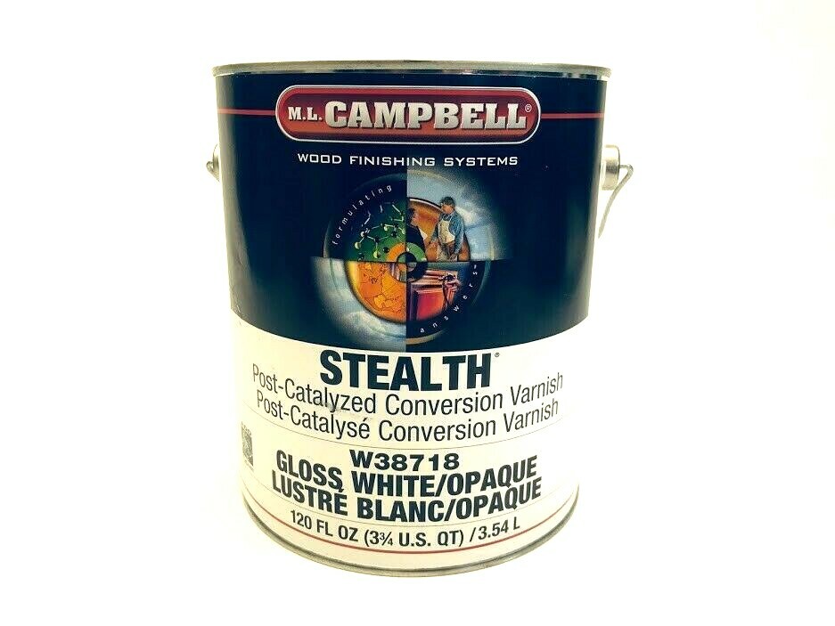 Campbell Stealth Post Catalyzed Conversion Varnish W38718 GLOSS WHITE