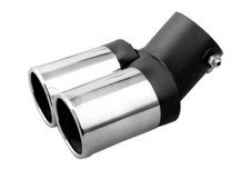 TWIN Chrome Exhaust Tail Pipe 30-59mm S/Steel fits LEXUS NX (CT1T)