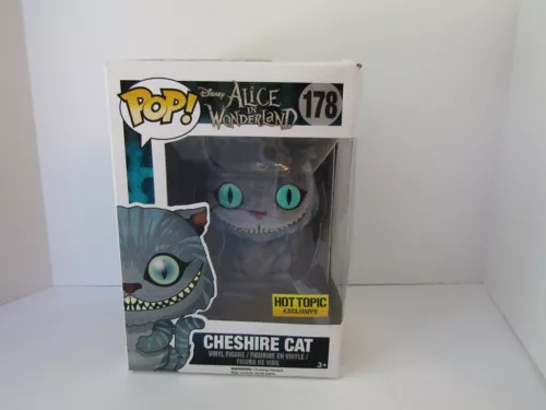 Funko Pop! Disney Alice in Wonderland 178 Cheshire Cat, Hot Topic Excl, flocked
