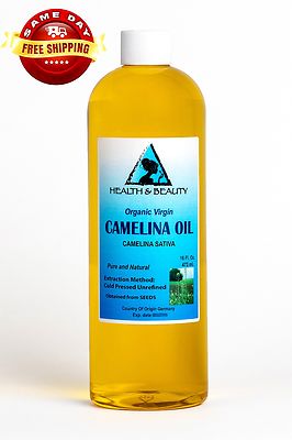 CAMELINA OIL UNREFINED ORGANIC VIRGIN COLD PRESSED RAW PREMIUM FRESH PURE 48 OZ