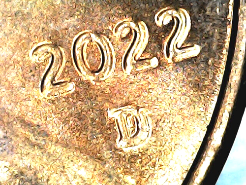 2022-D DDO/DDR Lincoln Penny With Error - Picture 3 of 5