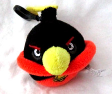3" Bomb Bird Black ANGRY BIRDS Pencil TOPPER Flinger FINGER PUPPET Backpack Clip