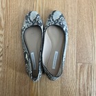Diane von Furstenberg Women’s Snakeskin Ballet Flats  Leather  Sz 7 — photo 1
