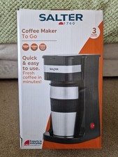 Salter Coffee Maker to Go 420ml, 700W, Filtered Coffee Machine, Black