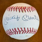 Mickey Mantle Signed Autographed American League Baseball Ball JSA LOA - Read