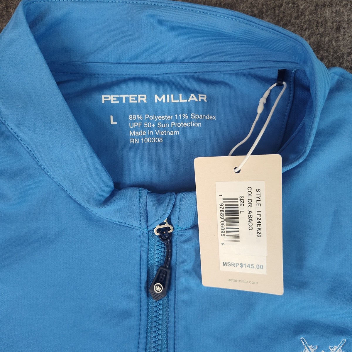 Peter Millar Full Zip Jacket Womens Large Blue Patek Philippe
