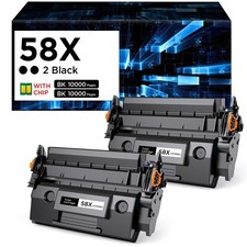 58X CF258X Toner Cartridge with Chip High Yield Compatible for HP 58X CF258X ...