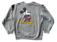 Vtg Walt Disney World Mickey Mouse Distressed Crewneck Sweatshirt XL