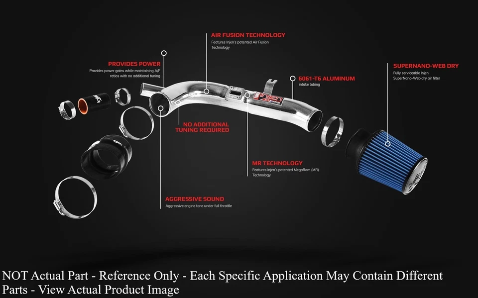 Injen SP Short Ram Cold Air Intake System Black for 14-15 Ford Fiesta ST L4-1.6L - Image 2 of 4