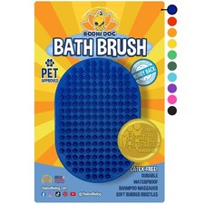 Shampoo Brush Pet Grooming Bath Supplies Dogs Cats Long Short Hair Blue