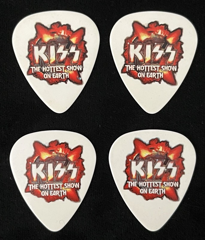 KISS 2010 Hottest Show On Earth World Tour Guitar Pick Set Of 4 