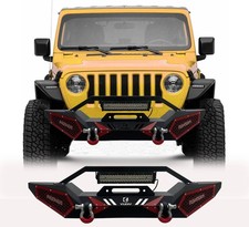 Mst Front Bumper W Led Lights For 2007-2023 Jeep Wrangler Jkjljt Gladiator