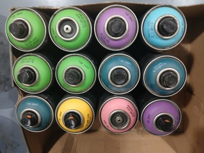 12 Pack Montana Black 400ml Spray Paint