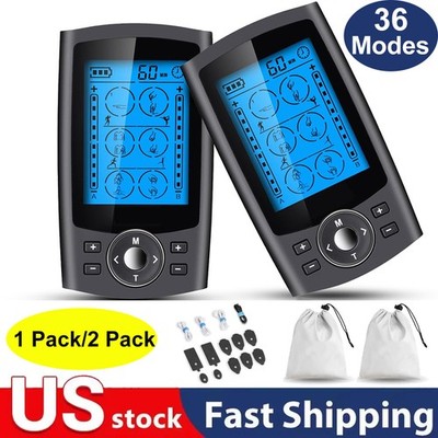36 Modes Tens Unit Muscle Stimulator Machine EMS Pulse Massager for Pain Relief
