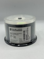 Verbatim DVD R DL 8.5GB 8X DataLifePlus White Hub Printable - P/N 98319 - 50 Pcs