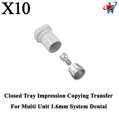 10x Closed Tray Impression Copying Transfer For Multi Unit 1.6mm System Dental