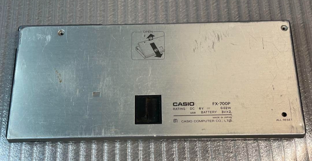 CASIO FX-700P Pocket Computer Calculator Books Programming