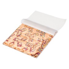 5 Sheet Gold Leaf Sheet, 5.5"x5.5" Booklet Paper,Bronze Water Chestnut