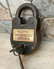 Padlock Alcatraz San Francisco Death Row 5" Functional Padlock With 2 Key