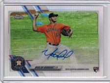 2021 Topps Chrome Update Nivaldo Rodriguez Rookie Refractor Auto Houston Astros