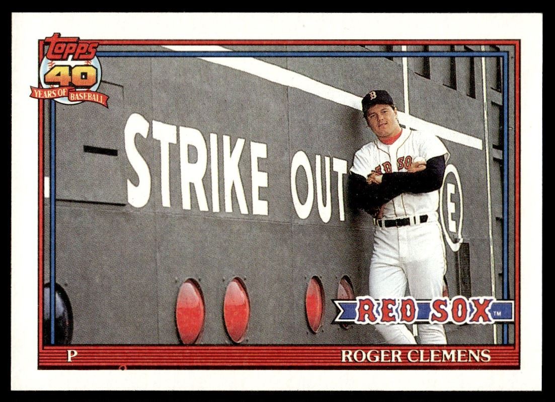 1991 Topps #530 Roger Clemens Boston Red Sox